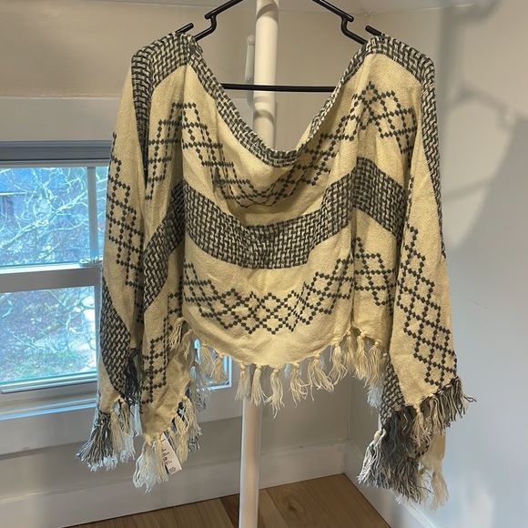 free people poncho, OS - Picture 3 of 4